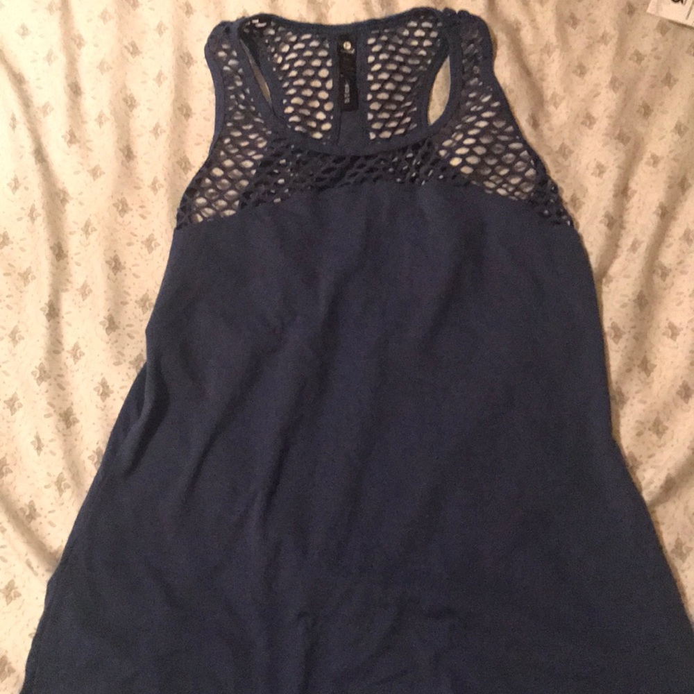 very soft blue tank top